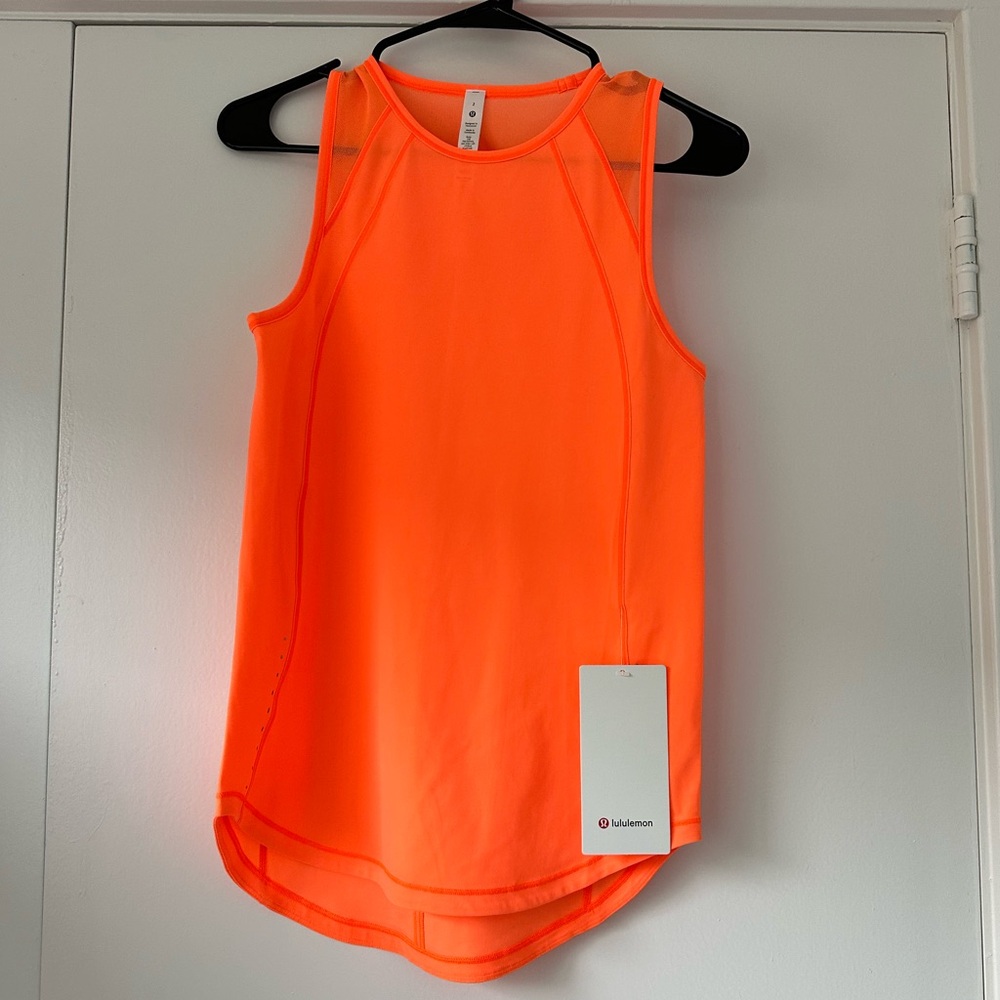 NWT Lululemon Sculpt Tank Top in Highlight Orange